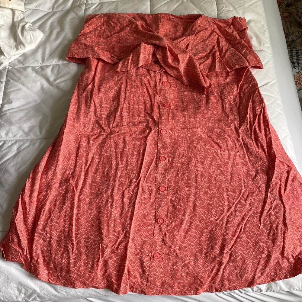 Front tie mini dress